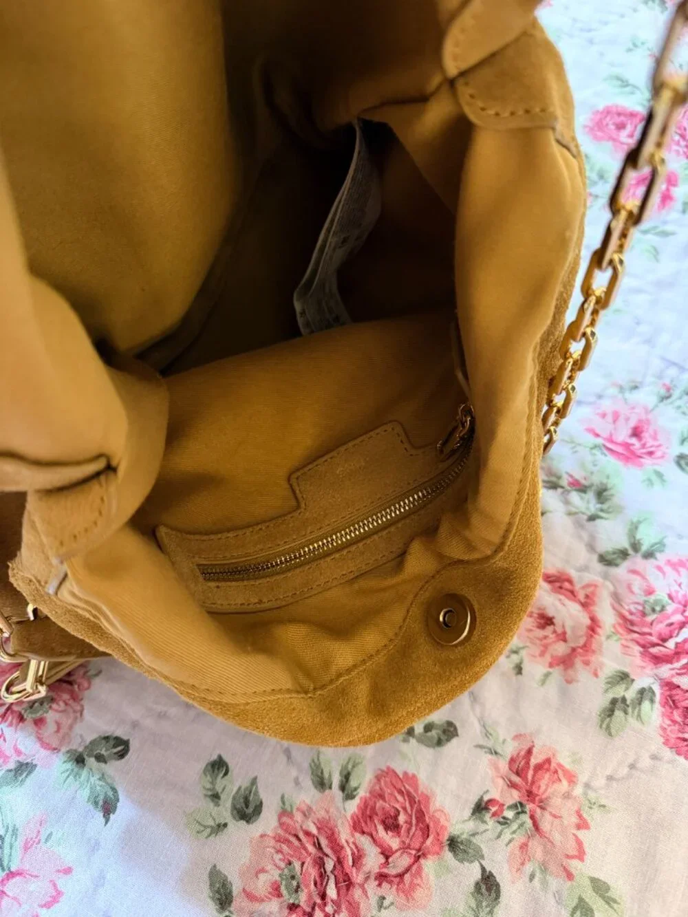 Mango Suede Hobo (Camel)